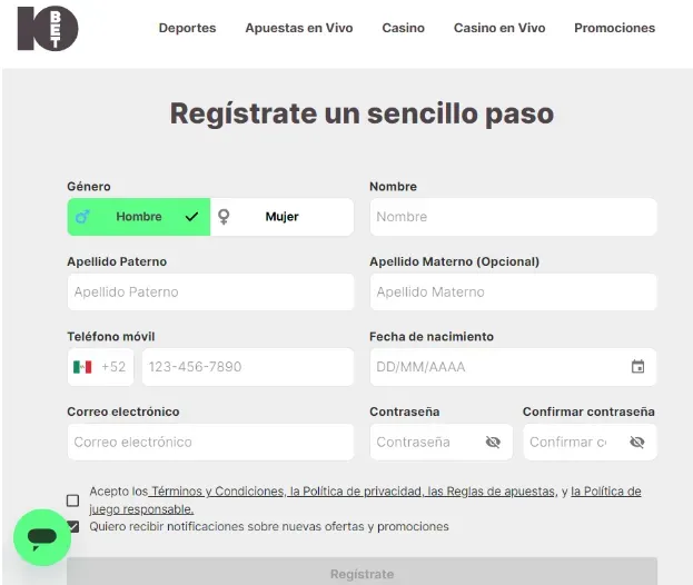 10bet registro
