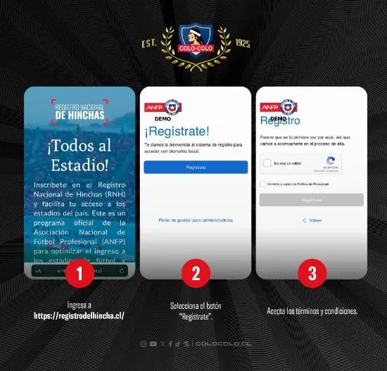 Registro Nacional de Hinchas. Foto: Colo Colo.