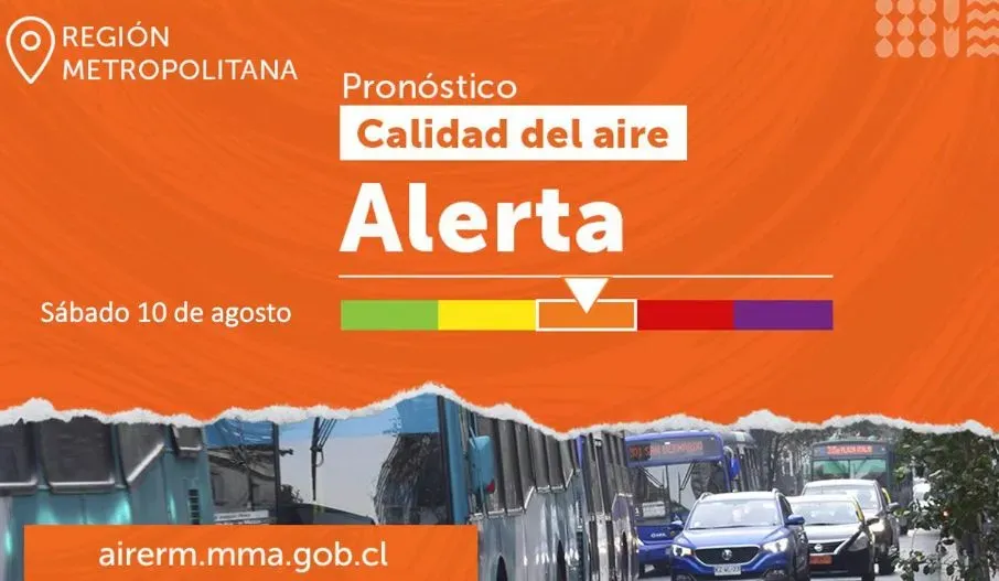 Alerta Ambiental. Foto: Gobierno de Chile.