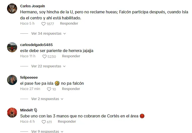 Usuarios dejan en ridículo a hincha azul por reclamar el gol de Colo Colo.