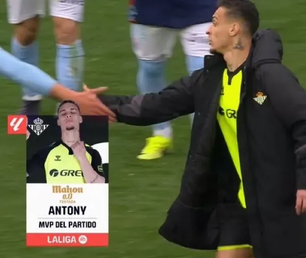 Antony jugó dos partidos y fue figura en ambos en el Betis.