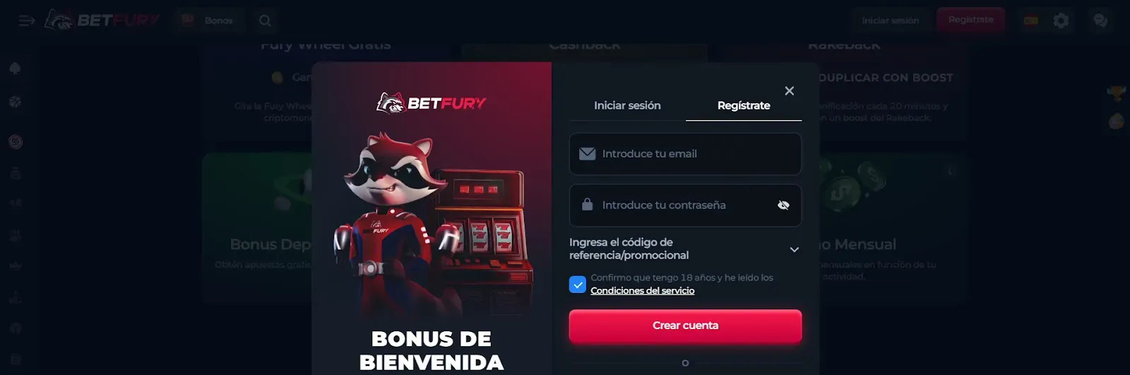 Código promocional BetFury