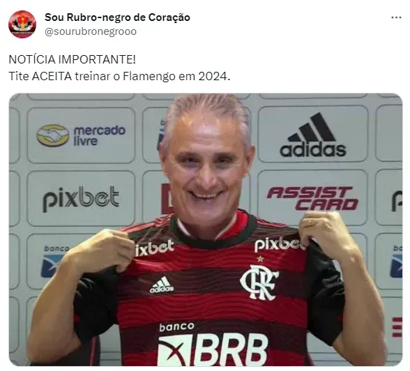 Portal crava informação sobre Tite