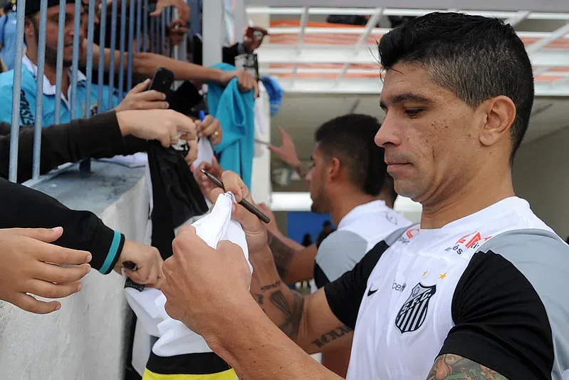 Renato, ex-jogador do Santos. Foto: Ivan Storti / Divulgação Santos FC