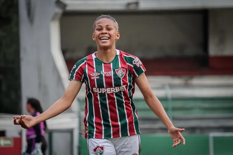 Milena, autora de um dos belíssimos gols da equipe carioca – Foto: Marina Garcia/FFC