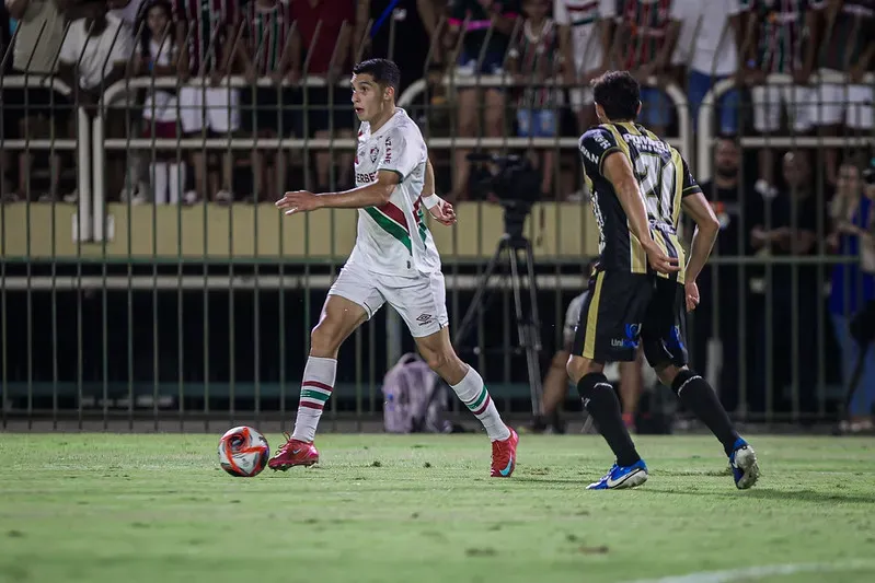 Kevin Serna em ação pelo Fluminense. Foto: Marina Garcia/Fluminense FC