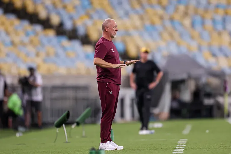 Mano Menezes no comando do Fluminense. Foto: Marcelo Gonçalves/Fluminense FC