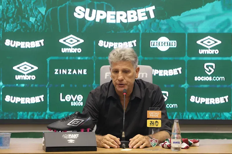 Renato Gaúcho durante sua apresentação no Fluminense. Foto: Marcelo Gonçalves/Fluminense FC