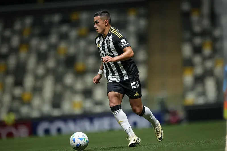 Cuello em ação pelo Atlético-MG. Foto: Pedro Souza/Atlético-MG