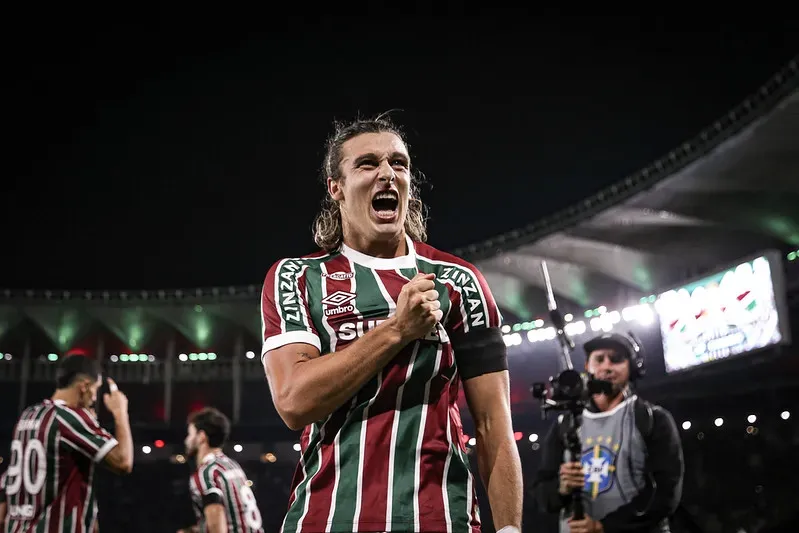 Canobbio comemora seu gol pelo Fluminense. Foto: Marcelo Gonçalves/Fluminense FC