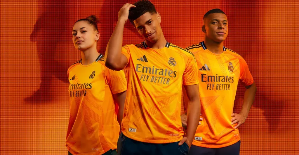 Real Madrid tendrá una camiseta alternativa naranja.