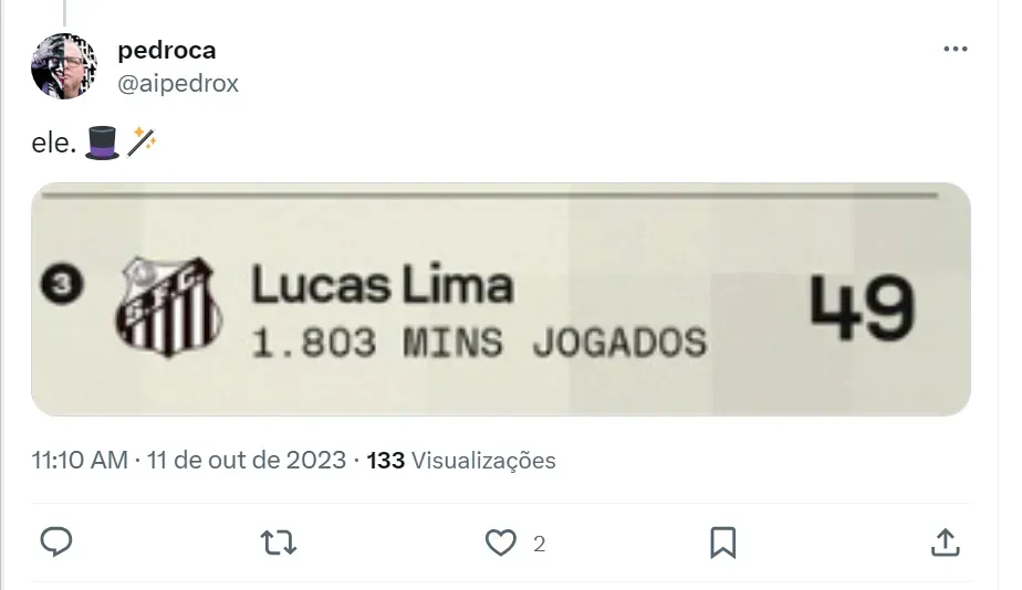 Lucas Lima brilha e é aplaudido pela torcida do Santos na volta à Vila:  Nem poderia acreditar, santos