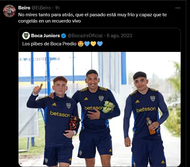 Los comentarios de los hinchas de Boca.