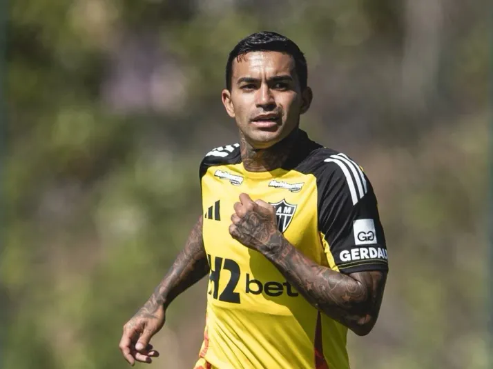 Dudu, do Atlético-MG, está liberado para encarar o Flamengo