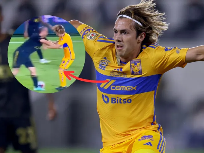 Sebastián Córdova enfrentó a Chiellini en el Tigres vs. LAFC