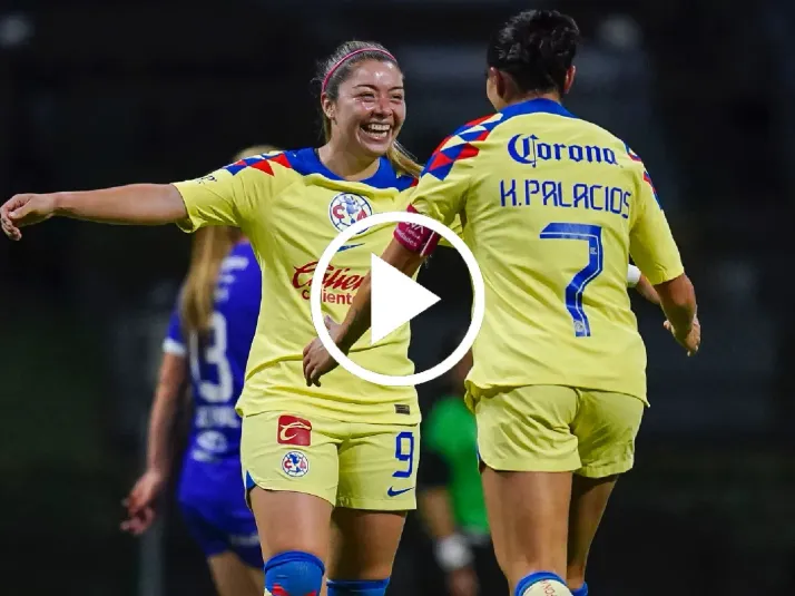 América Femenil golea a Rayadas en casa y vuelve a ganar en Liga
