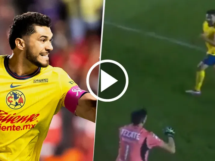 Así le festejó Henry Martín el gol en la cara a Esteban Andrada