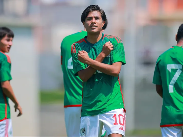 El gol de Yael Padilla con Selección México Sub20 en un amistoso
