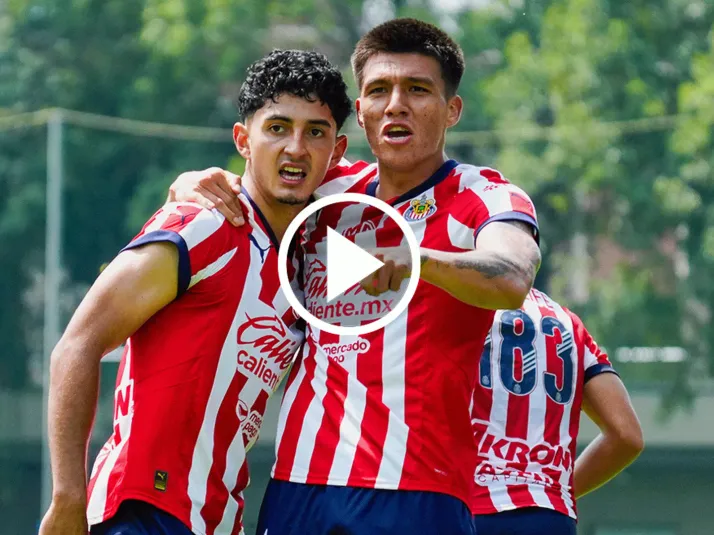 Martínez sorprende con un golazo de cabeza para Chivas Sub23 ante el América