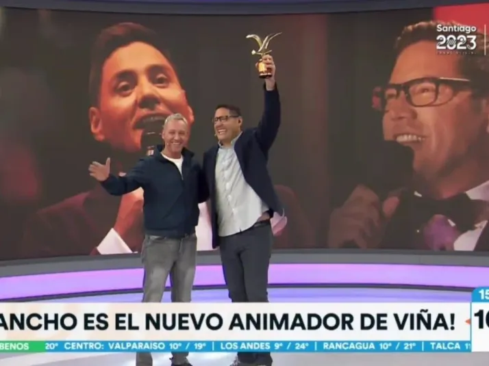 Pancho Saavedra recibe el testimonio de Martín Cárcamo para animar Viña 2024