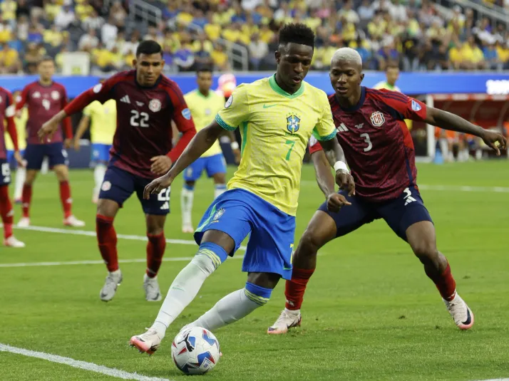 Brasil decepciona en su debut ante Costa Rica en la Copa América 2024