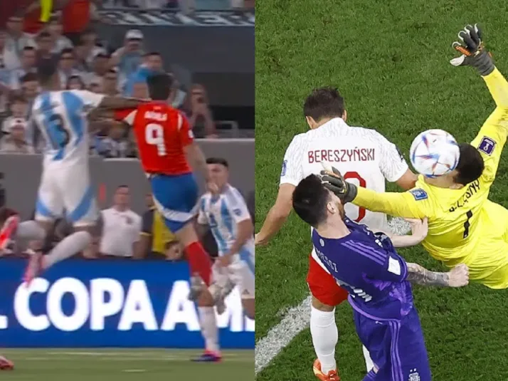 El penal que sí le cobraron a Messi en Qatar, igualito al que no le cobraron a Dávila