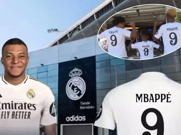 Aunque cueste 200 lucas ¡Locura por la camiseta 2024 del Real Madrid de Kylian Mbappé!