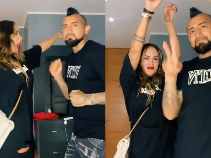 “Eso es lo que pasa cuando gana Colo Colo”: Sonia Isaza y Arturo Vidal brillan bailando