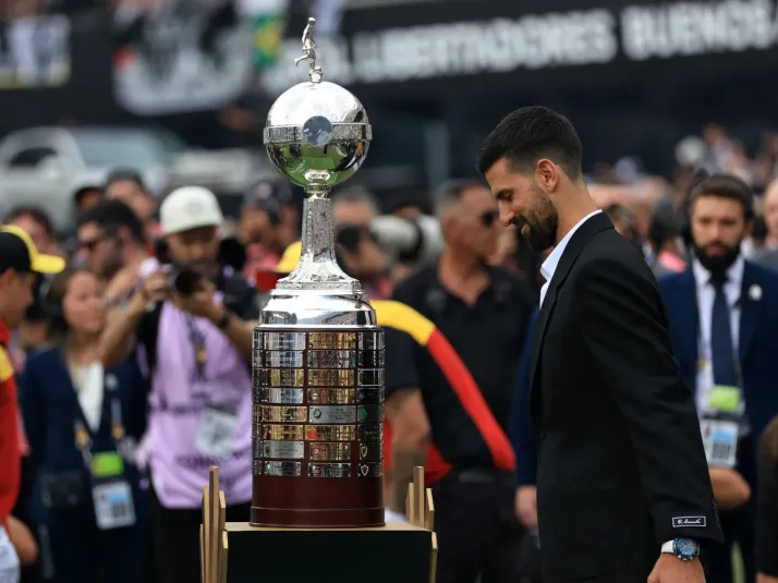 Novak Djokovic aparece en la final de la Copa Libertadores 2024