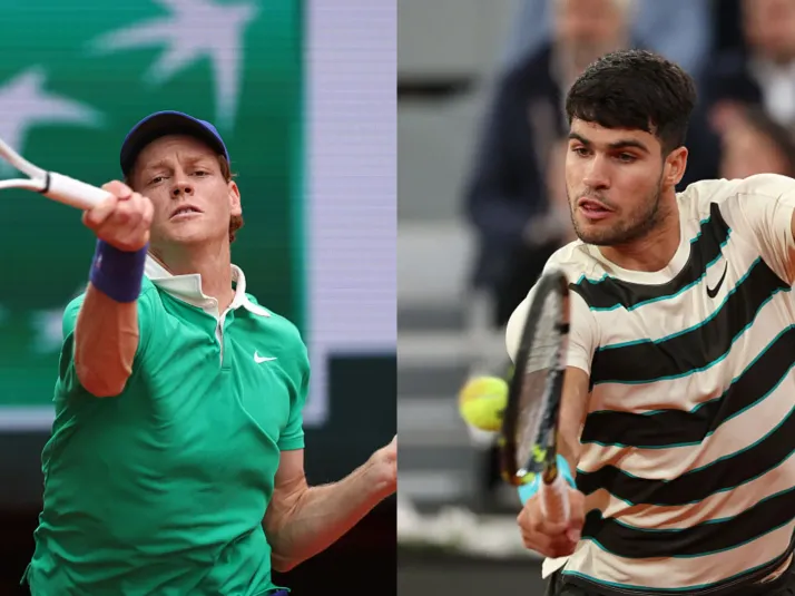 Jannik Sinner vs. Carlos Alcaraz: cuándo y que canal transmite la final de Roland Garros