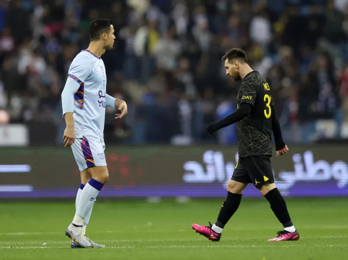 Lionel Messi le hace la desconocida a Cristiano Ronaldo