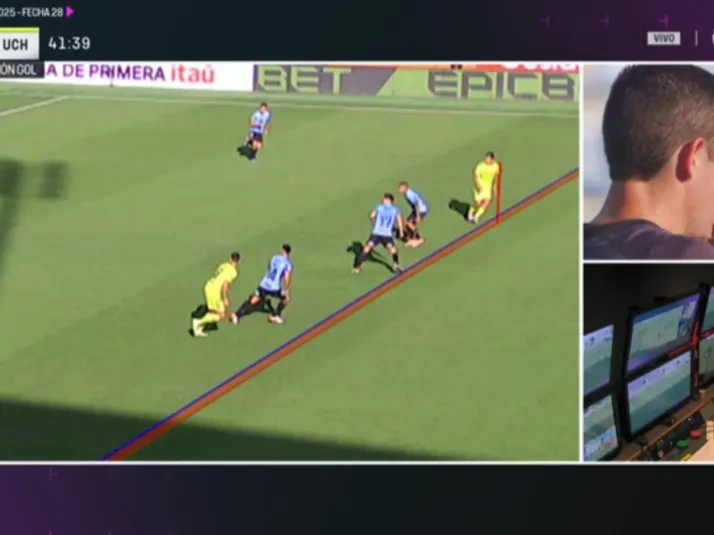 La indecente línea que tiró el VAR para anular el gol de la U