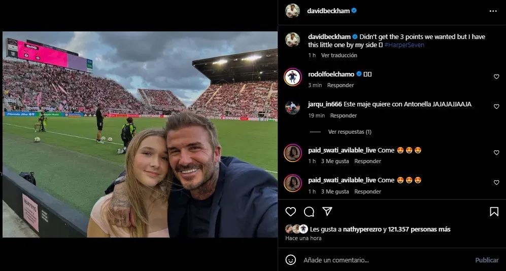 Lamento de Beckham. (Foto: Instagram / @davidbeckham)
