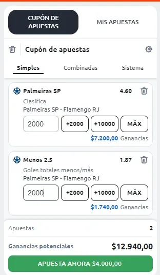  combinadas Betano