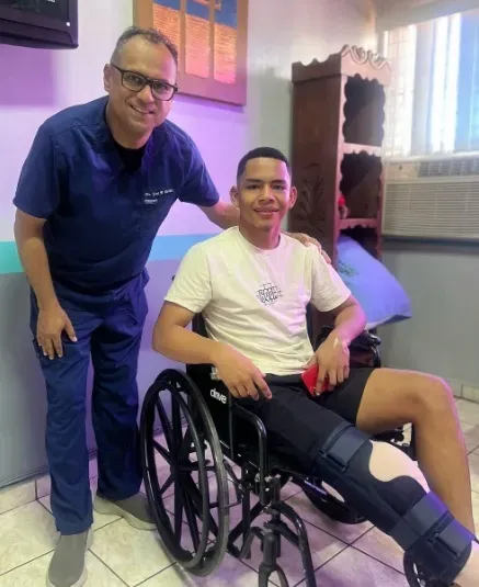 Yeffry ya se encuentra en la recuperación para en unos meses volver a las canchas.