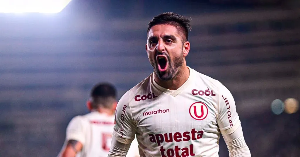 Urruti festejando un gol con Universitario. (Foto: Universitario Prensa)