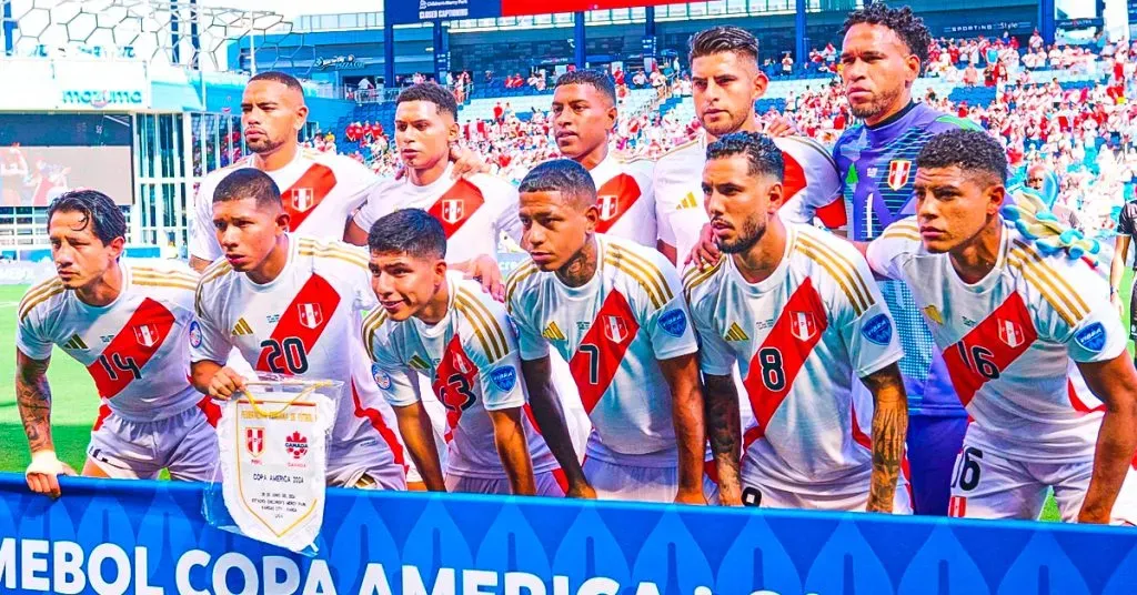 Perú jugando ante Canadá en la Copa América 2024.