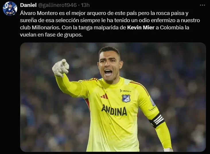 Las redes no perdonan a Kevin Mier. (X)