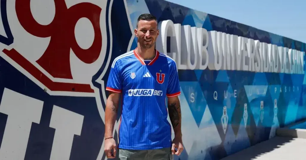 Luciano Pons está listo para entrenar con los azules. Foto: U. de Chile.