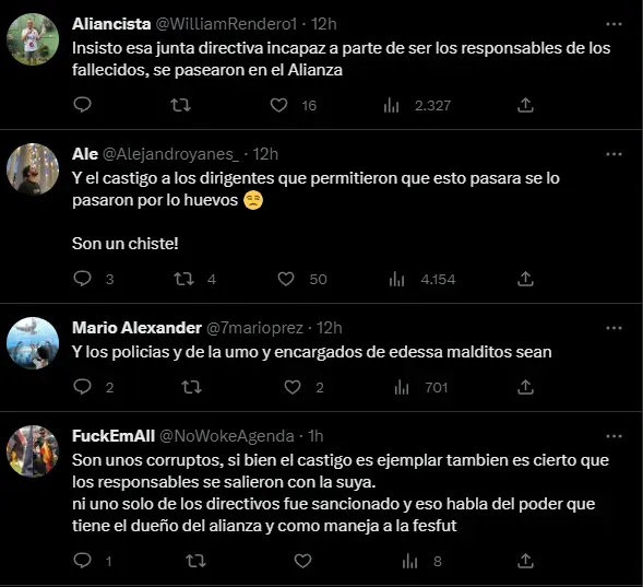Los aficionados quieren sanciones para los directivos.