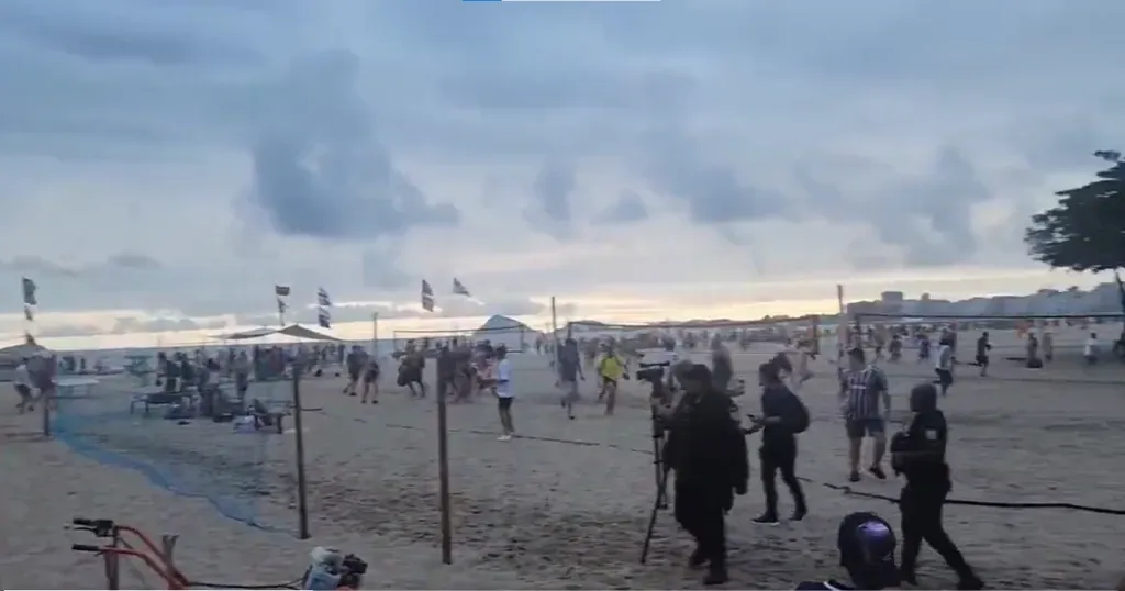 Pelea entre los hinchas de Fluminense y Boca a dos días de la final de la Copa Libertadores.