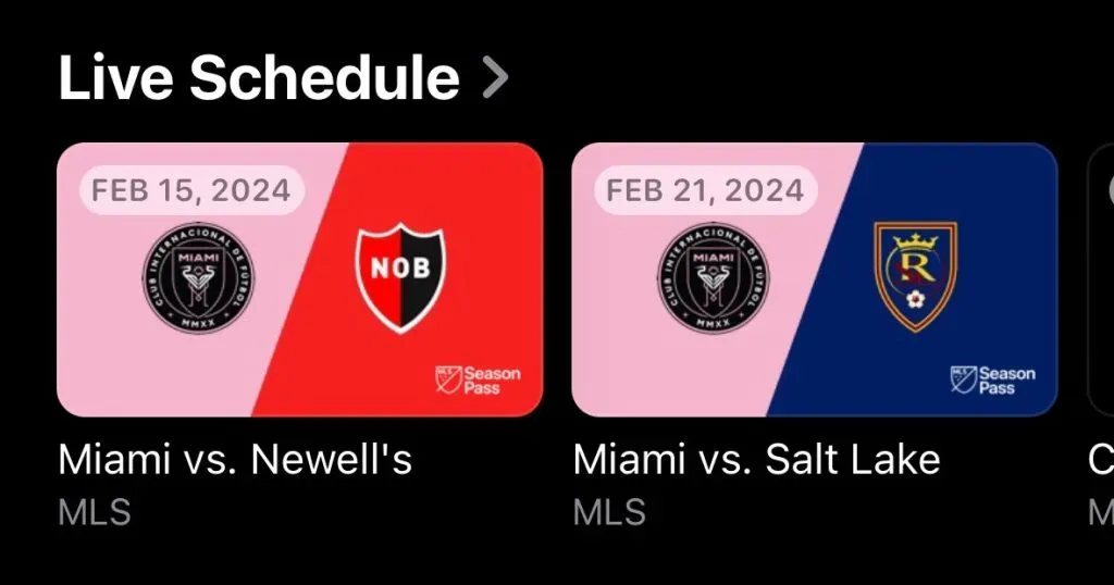 Próximos partidos de Inter Miami en Apple TV. (Foto: x / @FavianRenkel)