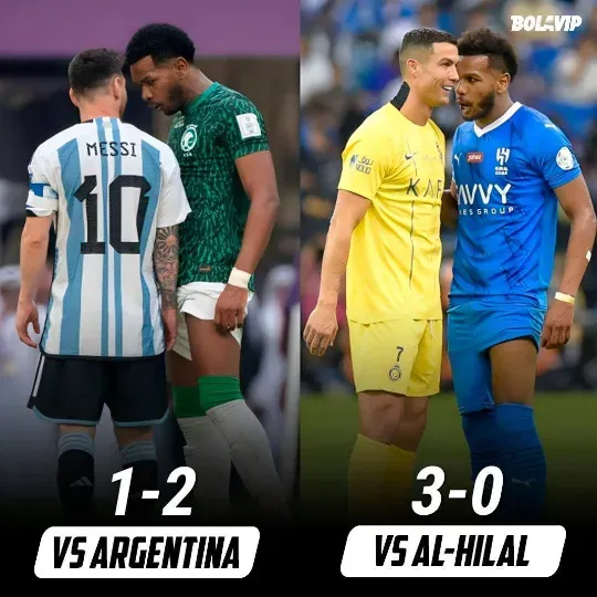 Ali&nbsp;Al-Bulayhi contra Messi y CR7. (Foto: Instagram / @bolavipmx)