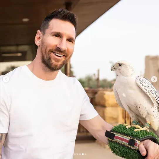 Lionel Messi en Arabia Saudita. (Foto: Instagram / @leomessi)