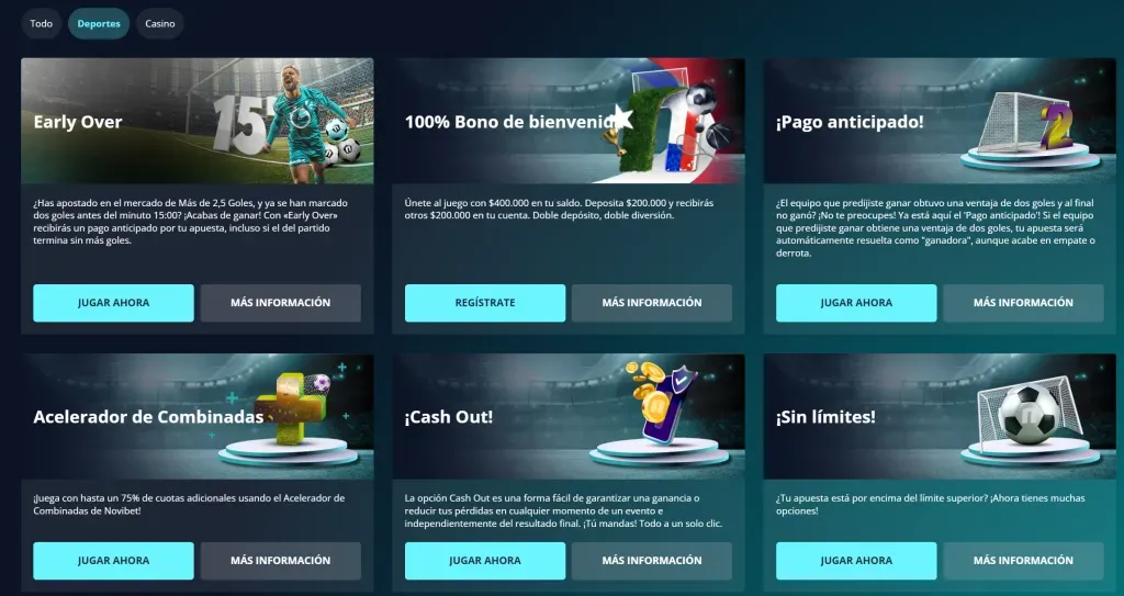Novibet en vivo