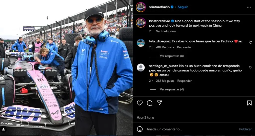 Briatore admitió que Australia fue una mala carrera para Alpine.