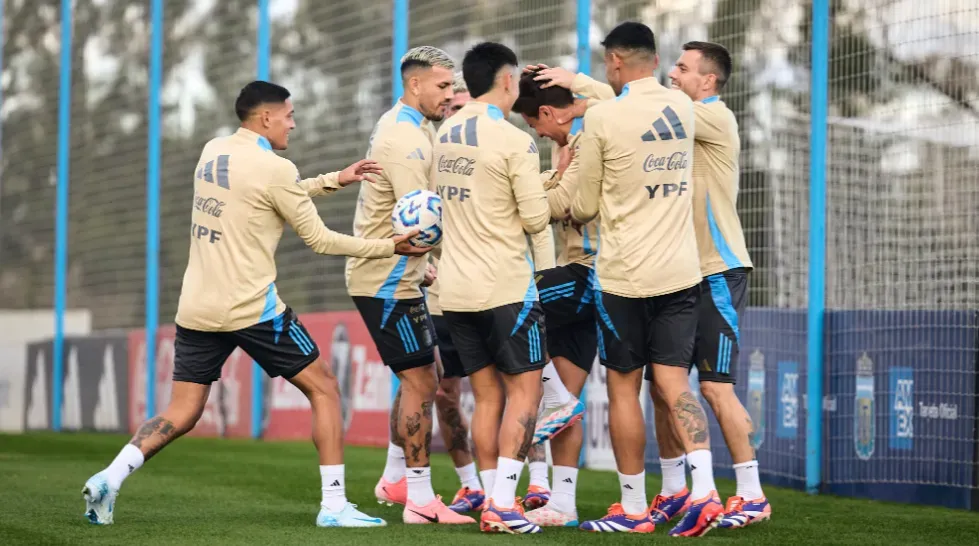 Entrenamiento de la Selección Argentina