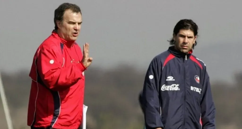 Matador Salas junto a Marcelo Bielsa