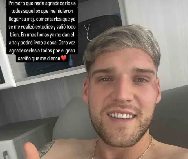 Emiliano Gómez a través de stories de Instagram. [Fotos: Redes Sociales]