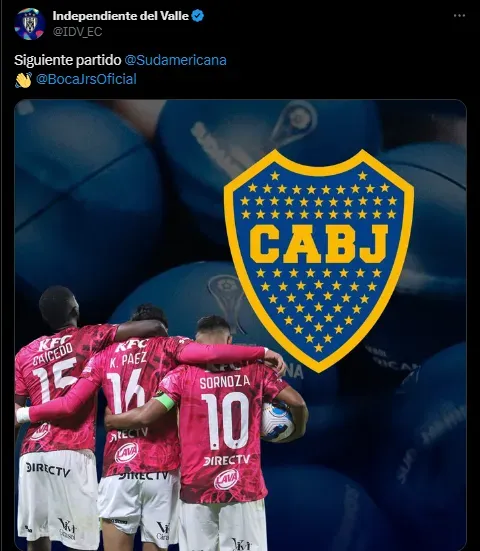 El posteo de la cuenta oficial de IDV